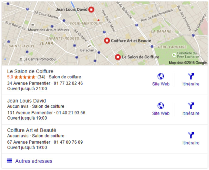 effilocal google local