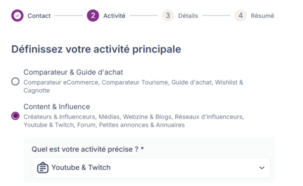 youtube influence affiliation